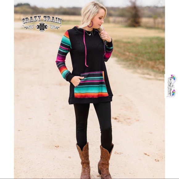 ONE LEFT! Sz Lrg⭐️ Crazy Train Fun Haver Hoodie ⭐️ - Picture 2 of 12